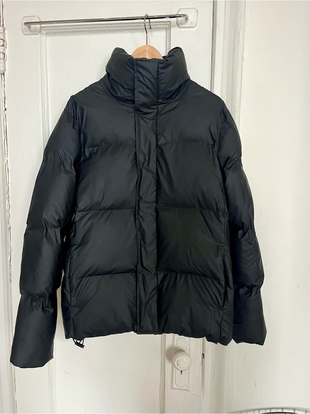 Rains Black Men's Puffer Jacket